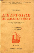 L'Histoire au Baccalauréat - Partie I (1789 - 1851)