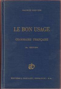 Le bon usage grammaire Francaise