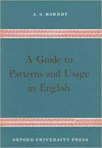 A guide to patterns and usage in english