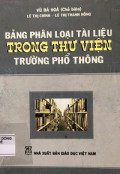 Bảng phân loại tài liệu trong thư viện trường phổ thông