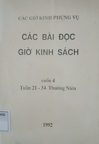 Các bài đọc giờ kinh sách (t4): Tuần 21-34 thường niên