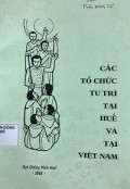 Các tổ chức tu trì tại Huế và tại Việt Nam