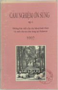 Cảm nghiệm ơn sủng (t1)
