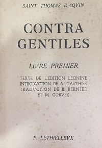 Summa Contra Gentiles (t1) - Livre Premier