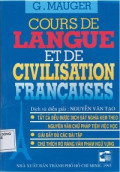 Cours de Langue et de Civilisation francaises (t1)