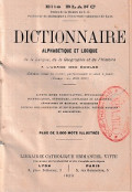 Dictionnaire alphabétique et logique