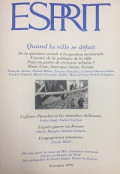 Esprit - 1999/T11: Quand la ville se défait