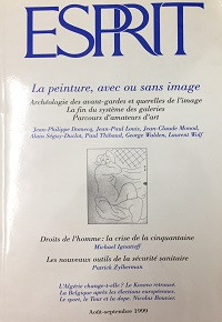 Esprit - 1999 (t8-9): La peinture, avec ou sans image