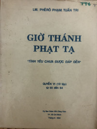 Giờ thánh phạt tạ - Tình yêu chưa được đáp đền - q6 (10 tập) - từ 55 đến 64