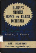 Harrap's Shorter French And English Dictionary (t2)