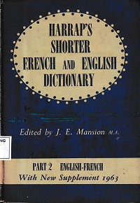 Harrap's Shorter French And English Dictionary (t2)