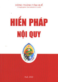 Hiến Pháp và Nội Quy - Dòng Thánh Tâm Huế (2022)
