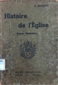 Histoire de L'Eglise - Cours superieur