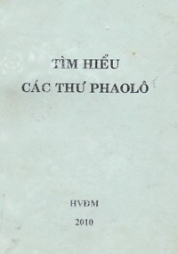 Tìm hiểu các thư Phaolô