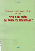 Về Ông Dương Ngọc Dũng và bài 