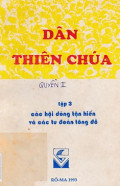 Dân Thiên Chúa (t3) Các hội dòng tận hiến và các tu đoàn tông đồ