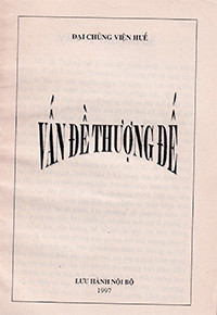 Vấn đề Thượng Đế