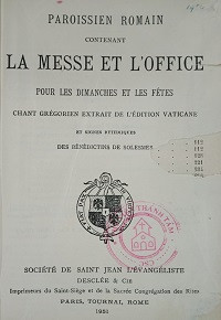 La Messe et L'Office (n800 - 1951)