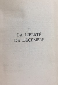 La liberté de décembre