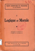 Logique et Morale II