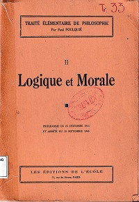 Logique et Morale II