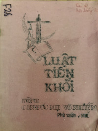Luật tiên khởi
