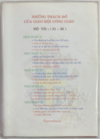 Những thách đố của Giáo hội Công giáo - Bộ VII (t31 - t35)
