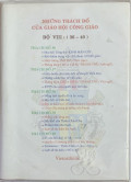Những thách đố của Giáo hội Công giáo - Bộ VIII (t36 - t40)
