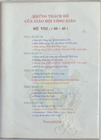 Những thách đố của Giáo hội Công giáo - Bộ VIII (t36 - t40)