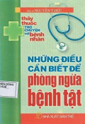Những điều cần biết để phòng ngừa bệnh tật