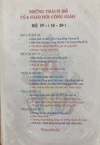 Những thách đố của Giáo Hội Công Giáo - Bộ IV (t16 - t20)