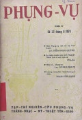 Phụng vụ (s13) - 1972 Tạp chí nghiên cứu Phụng vụ, Thánh nhạc, Mỹ thuật Tôn giáo