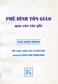 Phê bình Tôn giáo qua các tác giả