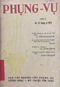 Phụng vụ (s23) - 1974 Tạp chí nghiên cứu Phụng vụ, Thánh nhạc, Mỹ thuật Tôn giáo
