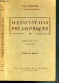 Dissertations philosophiques (t1)