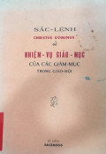 Sắc lệnh Christus Dominus về nhiệm vụ giáo mục của các Giám mục trong Giáo hội