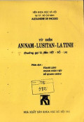 Từ điển Annam - Lusitan - Latinh (Thường gọi từ điển Việt - Bồ - La)
