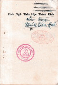 Điển ngữ thần học Thánh Kinh (t4)