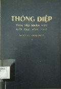 Thông điệp tình yêu nhân hậu gởi các hồn nhỏ