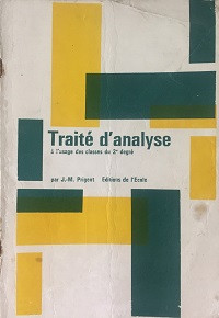 Traité d'analyse - À L'usage des classes du second degré - N 107