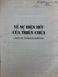 Về sự hiện hữu của Thiên Chúa