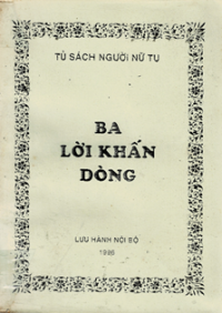 Ba lời khấn dòng