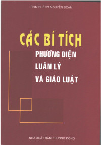 Các bí tích: Phương diện Luân lý và Giáo luật
