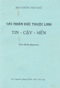 Các nhân đức thuộc linh Tin - Cậy - Mến