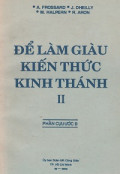 Để làm giàu kiến thức Kinh Thánh (t2) Phần Cựu ước B