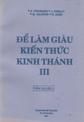 Để làm giàu kiến thức Kinh Thánh (t3) Phần Cựu ước C