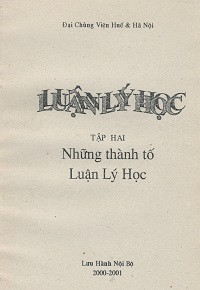 Luận lý học (t2) Những thành tố Luận lý học