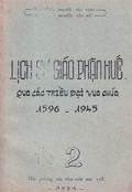 Lịch sử Giáo phận Huế (t2) Qua các triều đại vua chúa 1596-1945