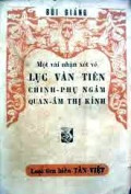 Một vài nhận xét về Lục Vân Tiên, Chinh phụ ngâm, Quan âm thị Kính
