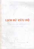 Lịch sử cứu độ - Dẫn vào các môn học của Giáo Hội